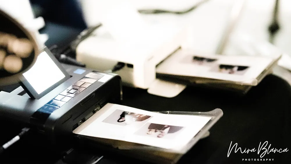Fresh Photo Booth print beside the event printer